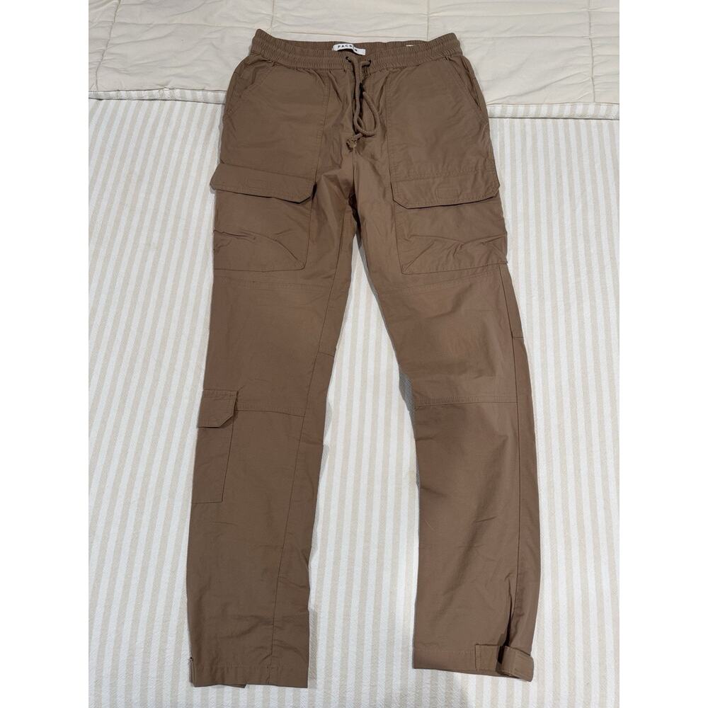 Pacsun Men Brown Cargo Joggers Pants Size S - Picture 2 of 5